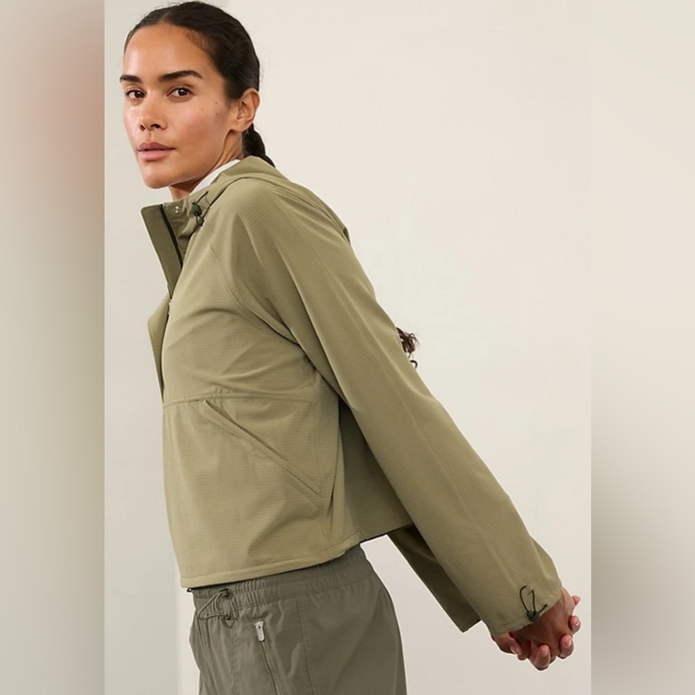 Athleta Boundless Cropped‎ Popover 1/4 Zip Jacket – Size XXS NWT